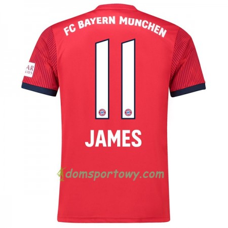 Koszulka Bayern Monachium James 11 Domowe Koszulki Piłkarskie 2018-2019 Krótki Rękaw